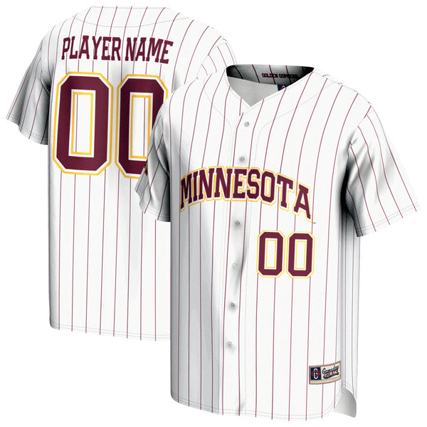 Minnesota Golden Gophers NIL Pick-A-Player Lightweight Baseball Jersey - White