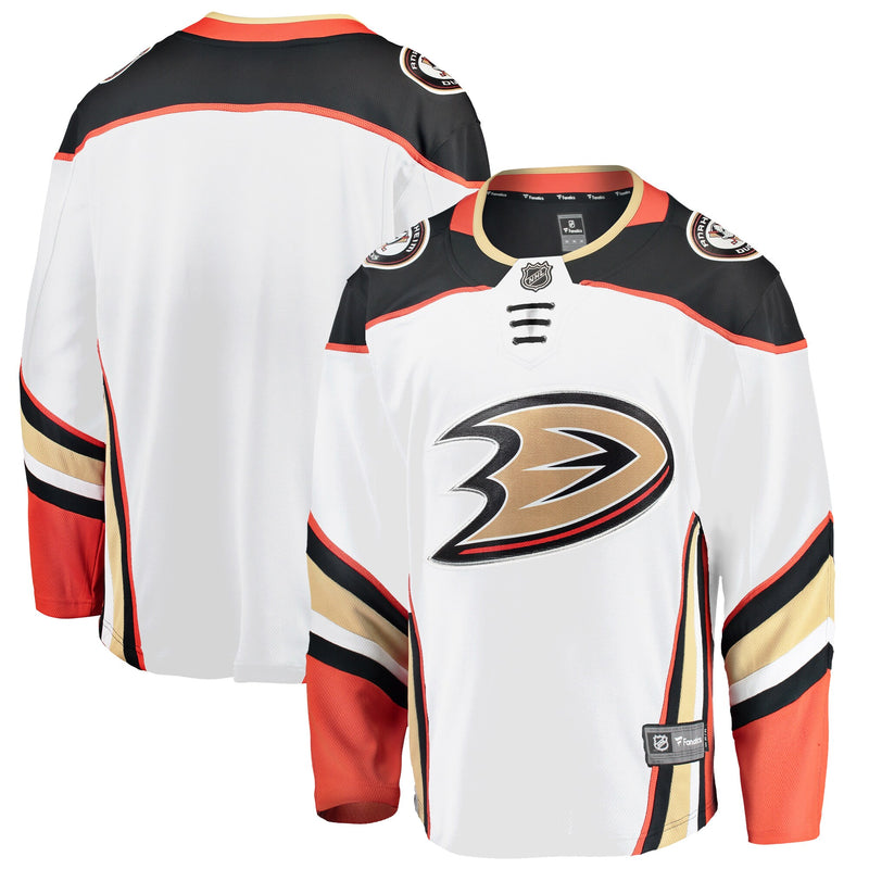 Anaheim Ducks Hockey Jersey, White Breakaway Away Sportswear Jersey Shirt, Long Sleeve Hockey Sweater Jersey, Casual Gift for Men