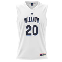 Villanova Wildcats Basketball Jersey, White Lightweight Sportswear Jersey Shirt, Sleeveless Athletic Tank Jersey, Casual Gift for Men