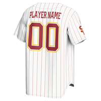 USC Trojans Baseball Jersey, White Lightweight Sportswear Jersey Shirt, Lightweight Breathable Athletic Jersey, Casual Gift for Men