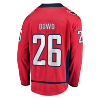 Nic Dowd Washington Capitals Hockey Jersey, Red Breakaway Home Sportswear Jersey Shirt, Long Sleeve Hockey Sweater Jersey, Casual Gift for Men