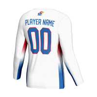 Kansas Jayhawks Volleyball Jersey, White Lightweight Sportswear Jersey Shirt, Lightweight Breathable Athletic Jersey, Casual Gift for Men