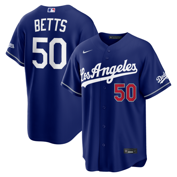 Los Angeles Dodgers Mookie Betts Royal Alternate Stadium Jersey