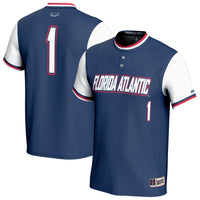 Florida Atlantic Owls Softball Jersey, Navy Fashion Sportswear Jersey Shirt, Lightweight Breathable Athletic Jersey, Casual Gift for Men