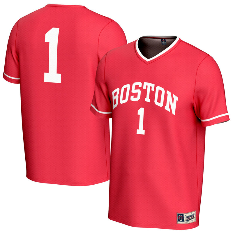 Boston University Soccer Jersey, Scarlet Sportswear Jersey Shirt, Lightweight Breathable Athletic Jersey, Casual Gift for Men, Style 203959413