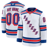 New York Rangers Hockey Jersey, White Premium Sportswear Jersey Shirt, Long Sleeve Hockey Sweater Jersey, Casual Gift for Men, Style 202055717