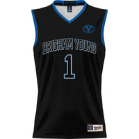 BYU Cougars Lightweight Basketball Jersey, Black Sportswear Jersey Shirt, Sleeveless Athletic Tank Jersey, Casual Gift for Men