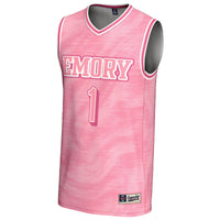 Emory Eagles Basketball Jersey, Pink Lightweight Sportswear Jersey Shirt, Sleeveless Athletic Tank Jersey, Casual Gift for Men