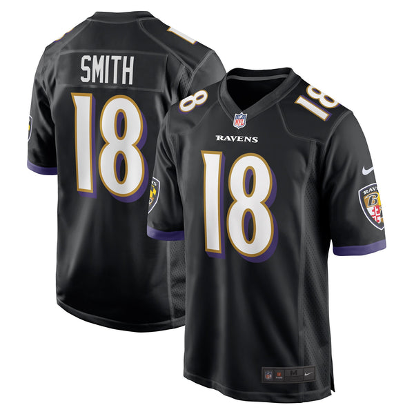 Baltimore Ravens Roquan Smith Black Alternate Game Jersey