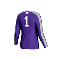 Kansas State Wildcats Volleyball Jersey, Purple Fashion Sportswear Jersey Shirt, Lightweight Breathable Athletic Jersey, Casual Gift for Men