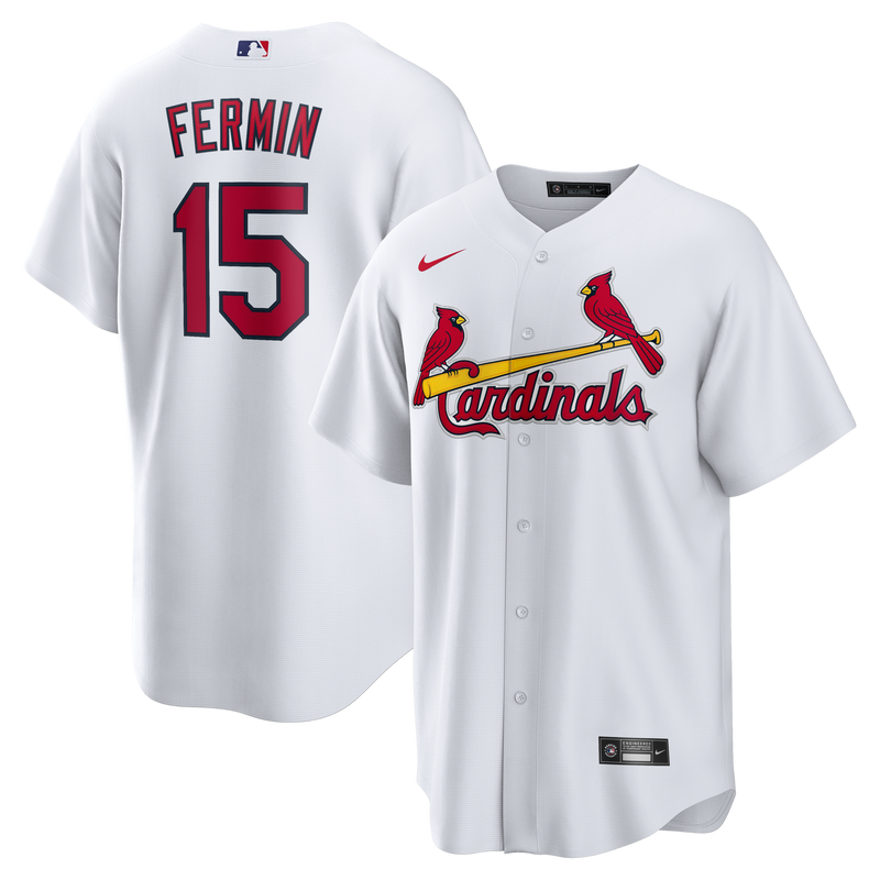 José Fermín St. Louis Cardinals Baseball Jersey, White Sportswear Jersey Shirt, Lightweight Breathable Athletic Jersey, Casual Gift for Men