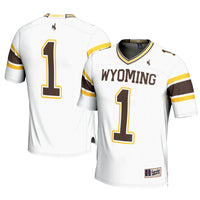 Wyoming Cowboys Football Jersey, White Sportswear Jersey Shirt, Lightweight Breathable Athletic Jersey, Casual Gift for Men