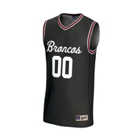 Santa Clara Broncos Basketball Jersey, Black Lightweight Sportswear Jersey Shirt, Sleeveless Athletic Tank Jersey, Casual Gift for Men
