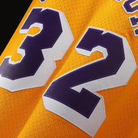 Magic Johnson Los Angeles Lakers Basketball Jersey, Gold Swingman Sportswear Jersey Shirt, Sleeveless Athletic Tank Jersey, Casual Gift for Men