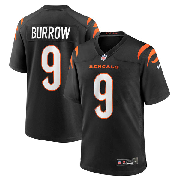 Cincinnati Bengals Joe Burrow Black Player Game Jersey