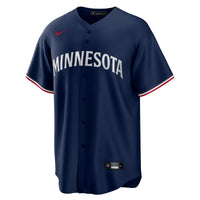 Minnesota Twins Baseball Jersey, Navy Sportswear Jersey Shirt, Lightweight Breathable Athletic Jersey, Casual Gift for Men, Style 4908638