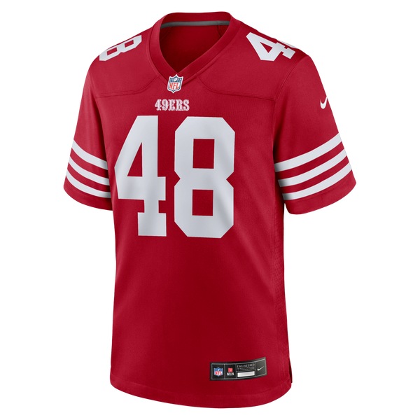 San Francisco 49ers Tatum Bethune Scarlet Game Jersey