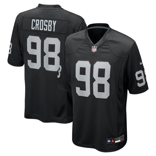 Las Vegas Raiders Maxx Crosby Black Game Jersey