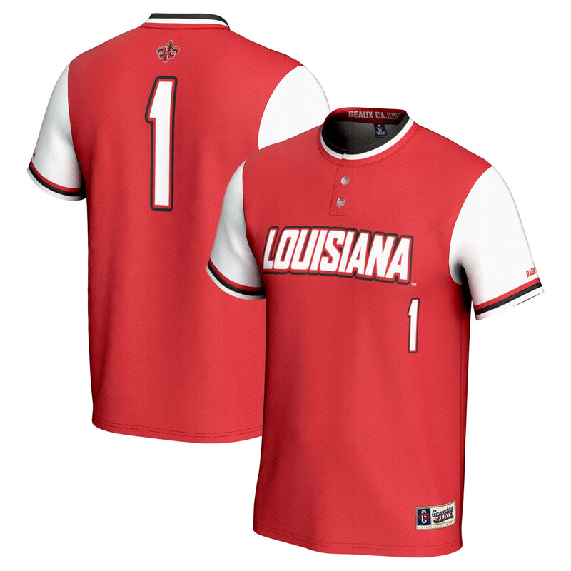 Louisiana Ragin' Cajuns Softball Jersey, Cardinal Sportswear Jersey Shirt, Lightweight Breathable Athletic Jersey, Casual Gift for Men
