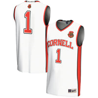 Cornell Big Red Basketball Jersey, White Lightweight Sportswear Jersey Shirt, Sleeveless Athletic Tank Jersey, Casual Gift for Men