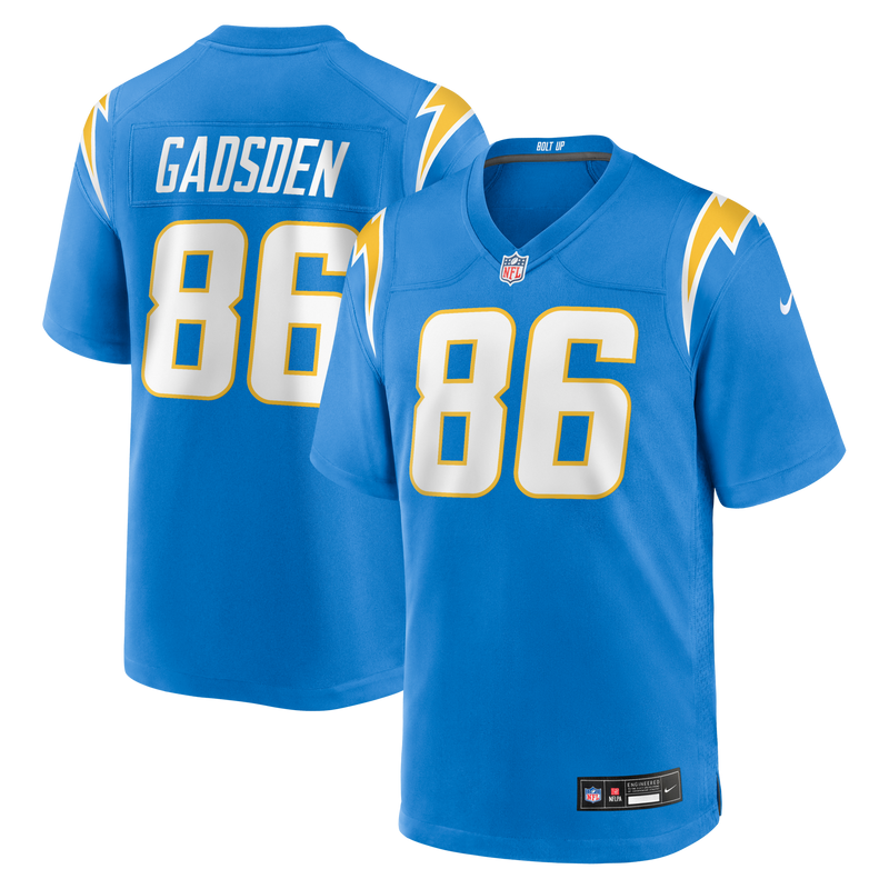 Oronde Gadsden Los Angeles Chargers Football Jersey, Powder Sportswear Jersey Shirt, Lightweight Breathable Athletic Jersey, Casual Gift for Men