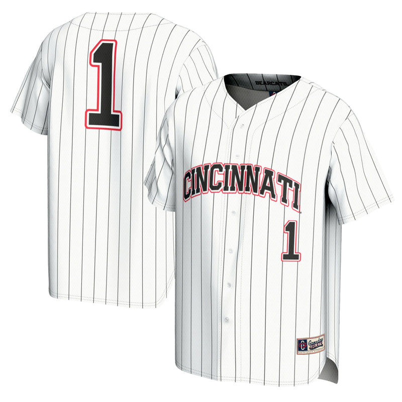 Cincinnati Bearcats Baseball Jersey, White Fashion Sportswear Jersey Shirt, Lightweight Breathable Athletic Jersey, Casual Gift for Men