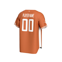 Texas Longhorns Baseball Jersey, Burnt Orange Lightweight Sportswear Jersey Shirt, Lightweight Breathable Athletic Jersey, Casual Gift for Men