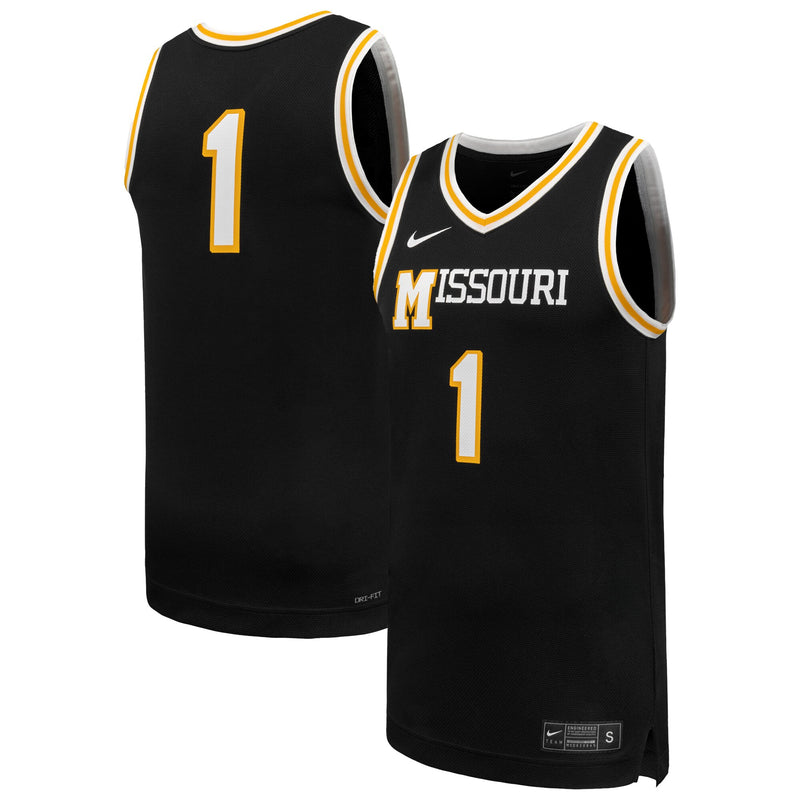 Missouri Tigers Basketball Jersey, Black Replica Sportswear Jersey Shirt, Sleeveless Athletic Tank Jersey, Casual Gift for Men
