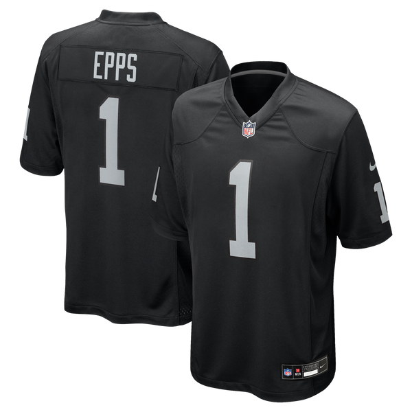 Las Vegas Raiders Marcus Epps Black Game Player Jersey