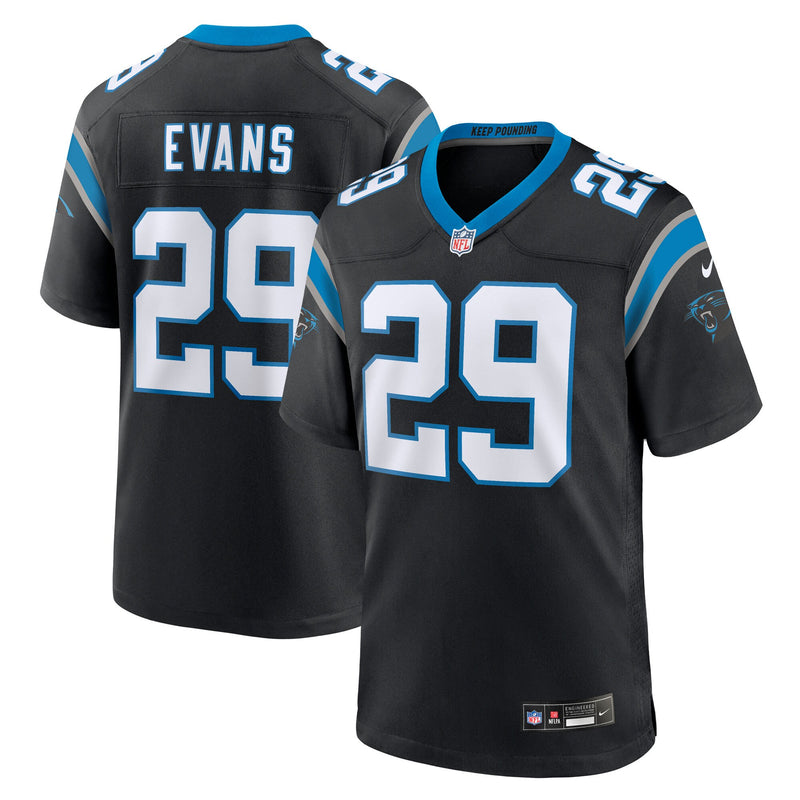Akayleb Evans Carolina Panthers Football Jersey, Black Game Sportswear Jersey Shirt, Lightweight Breathable Athletic Jersey, Casual Gift for Men