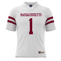 UMass Minutemen Football Jersey, White Sportswear Jersey Shirt, Lightweight Breathable Athletic Jersey, Casual Gift for Men