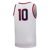 UConn Huskies Basketball Jersey, White Replica Sportswear Jersey Shirt, Sleeveless Athletic Tank Jersey, Casual Gift for Men, Style 203374451