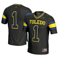 Toledo Rockets Football Jersey, Black Sportswear Jersey Shirt, Lightweight Breathable Athletic Jersey, Casual Gift for Men