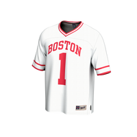 Boston University Lacrosse Jersey, White Fashion Sportswear Jersey Shirt, Lightweight Breathable Athletic Jersey, Casual Gift for Men