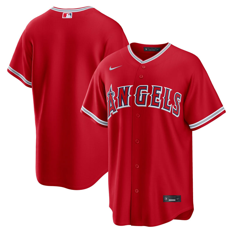 Los Angeles Angels Baseball Jersey, Red Replica Alternate Sportswear Jersey Shirt, Lightweight Breathable Athletic Jersey, Casual Gift for Men