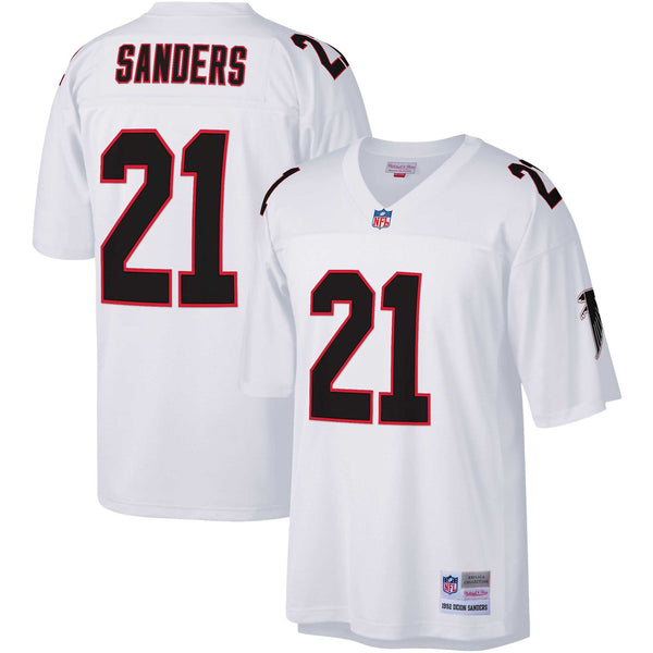 Atlanta Falcons Deion Sanders White Big & Tall 1992 Retired Player Replica Jersey