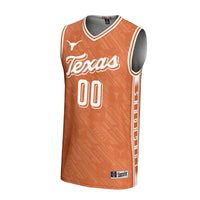Texas Longhorns Basketball Jersey, Orange Sportswear Jersey Shirt, Sleeveless Athletic Tank Jersey, Casual Gift for Men, Style 201346779
