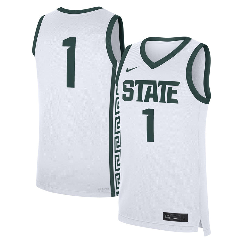 Michigan State Spartans Football Jersey, White Replica Home Sportswear Jersey Shirt, Lightweight Breathable Athletic Jersey, Casual Gift for Men