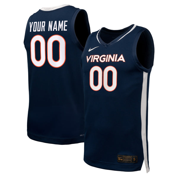 Virginia Cavaliers Basketball Custom Replica Jersey - Navy