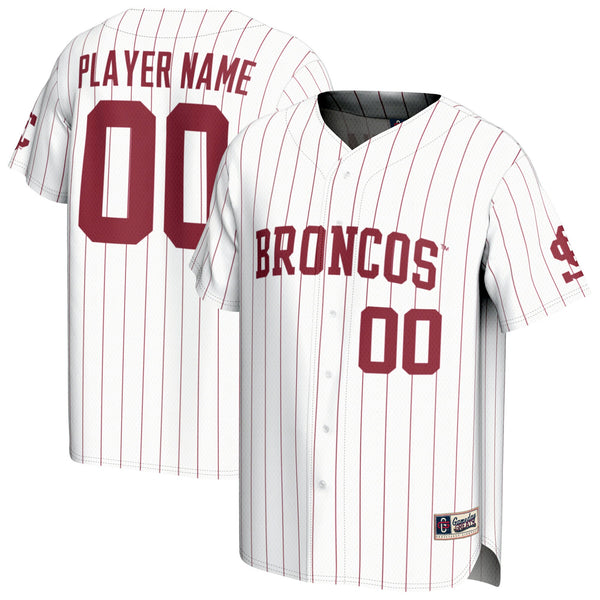 Santa Clara Broncos Lightweight Collegiate Baseball NIL Pick-A-Player Fashion Jersey - White