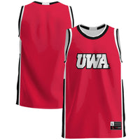 West Alabama Tigers Basketball Jersey, Red Lightweight Sportswear Jersey Shirt, Sleeveless Athletic Tank Jersey, Casual Gift for Men