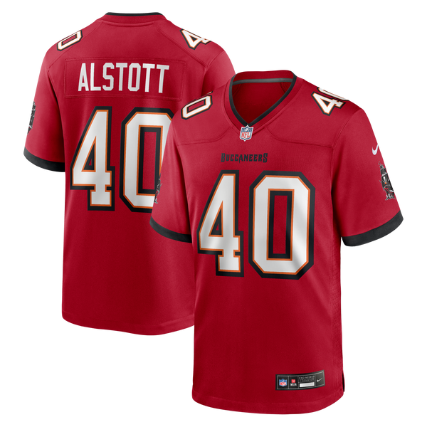 Tampa Bay Buccaneers Mike Alstott Red Retired Player Game Jersey