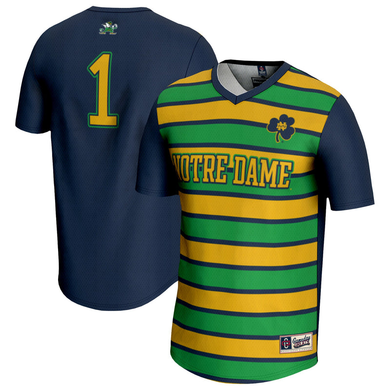 Notre Dame Fighting Irish Soccer Jersey, Sportswear Jersey Shirt, Lightweight Breathable Athletic Jersey, Casual Gift for Men, Style 203152716