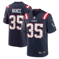 Jim Nance New England Patriots Football Jersey, Navy Sportswear Jersey Shirt, Lightweight Breathable Athletic Jersey, Casual Gift for Men