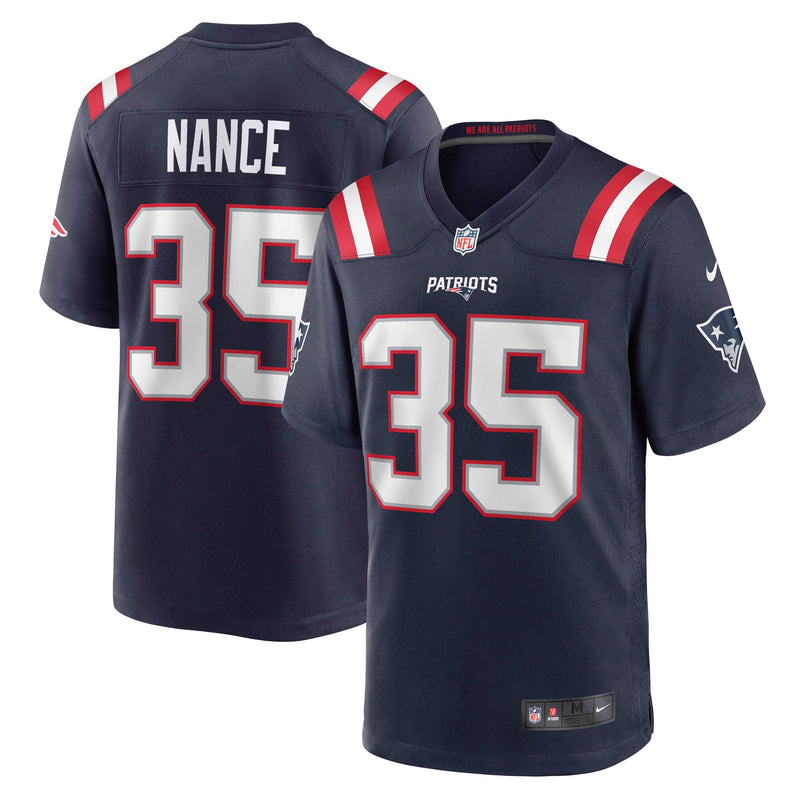 Jim Nance New England Patriots Football Jersey, Navy Sportswear Jersey Shirt, Lightweight Breathable Athletic Jersey, Casual Gift for Men