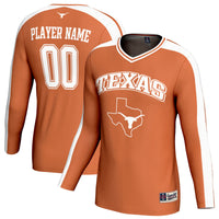 Texas Longhorns Volleyball Jersey, Orange Sportswear Jersey Shirt, Lightweight Breathable Athletic Jersey, Casual Gift for Men, Style 203494795