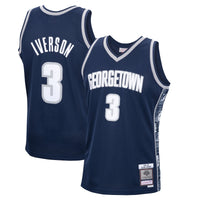 Georgetown Hoyas 1995/96 Swingman Basketball Jersey, Navy Replica Sportswear Jersey Shirt, Sleeveless Athletic Tank Jersey, Casual Gift for Men