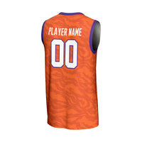Clemson Tigers Basketball Jersey, Orange Sportswear Jersey Shirt, Sleeveless Athletic Tank Jersey, Casual Gift for Men, Style 201334787