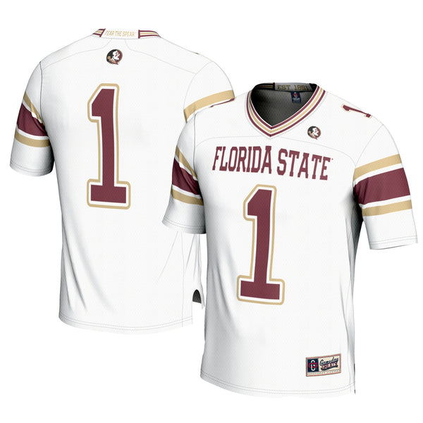 #1 Florida State Seminoles Football Jersey - White