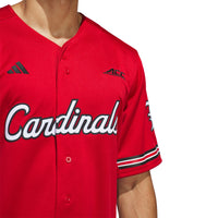 Louisville Cardinals Reverse Retro Baseball Jersey, Red Sportswear Jersey Shirt, Lightweight Breathable Athletic Jersey, Casual Gift for Men